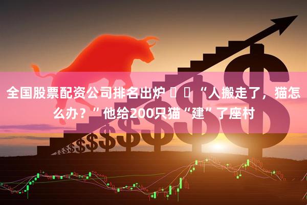 全国股票配资公司排名出炉 ​​“人搬走了，猫怎么办？”他给200只猫“建”了座村